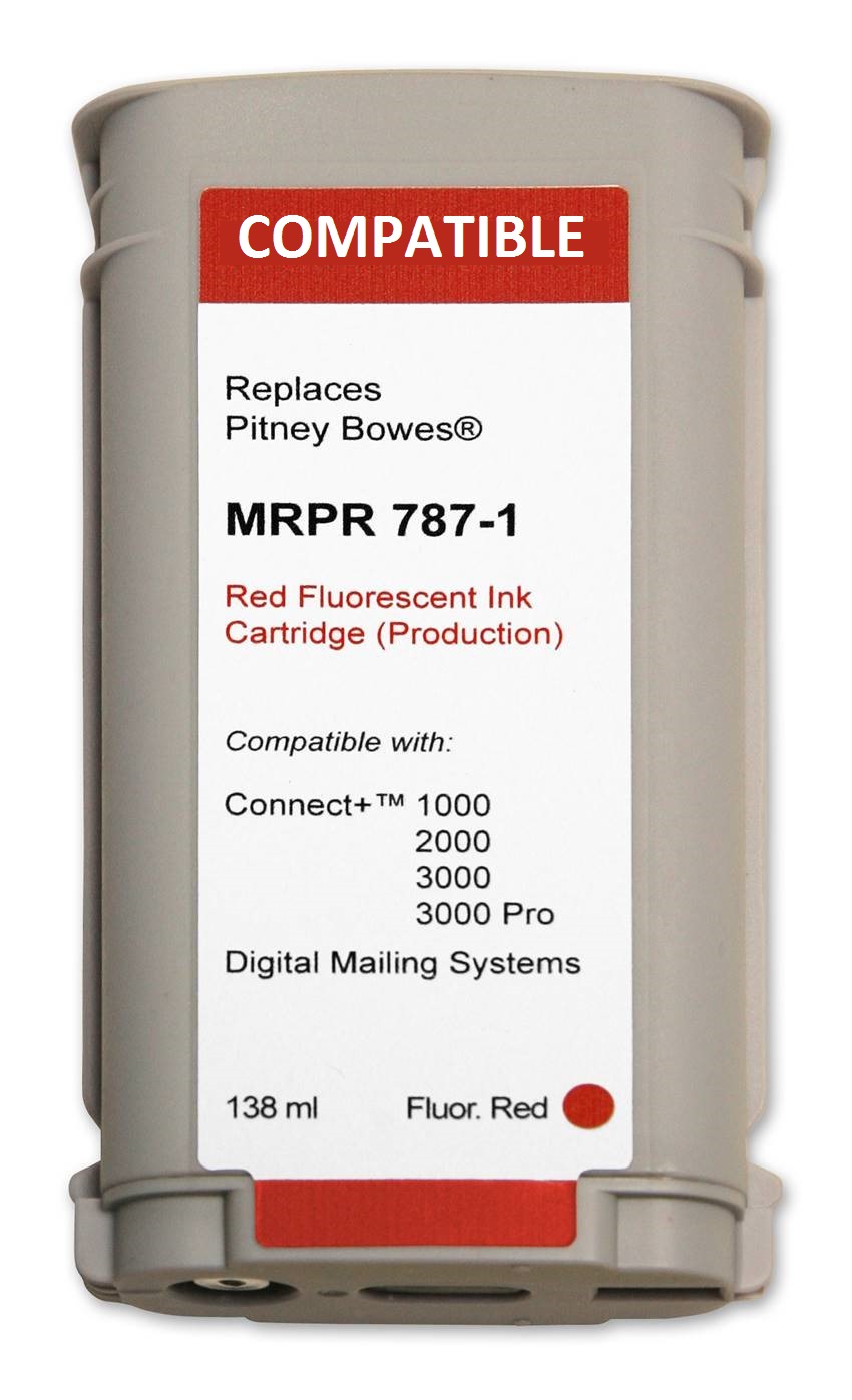 Pitney Bowes 787-1 compatible ink cartridge-connect+