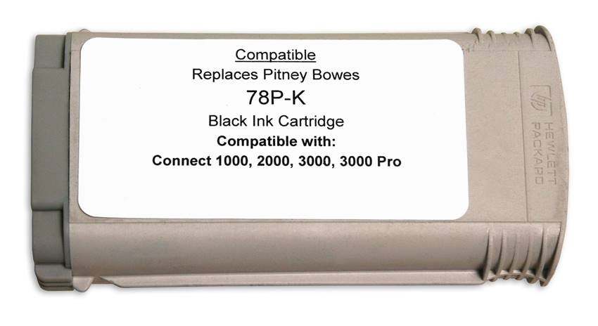 Pitney Bowes 78P-K compatible ink cartridge-connect+ - Click Image to Close