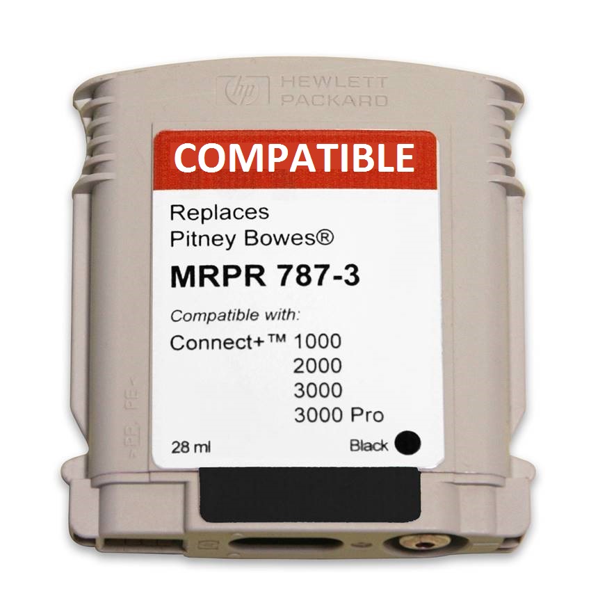 Pitney Bowes 787-3 compatible ink cartridge-connect+