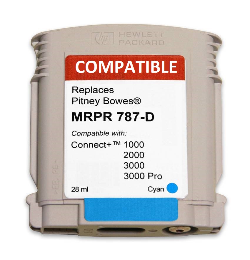 Pitney Bowes 787-D compatible ink cartridge-connect+