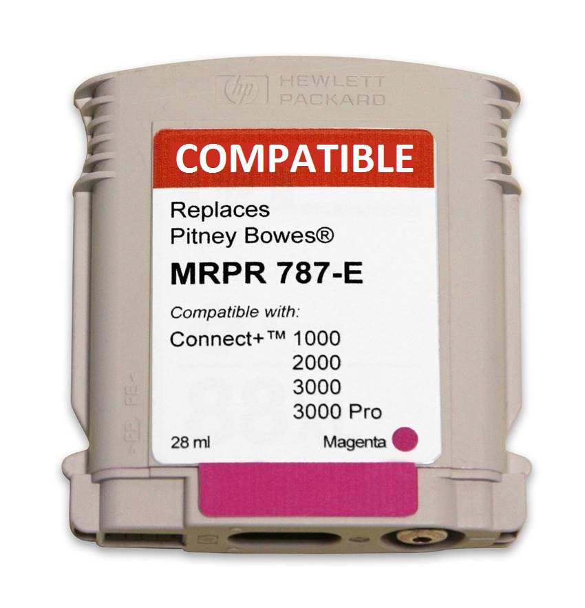 Pitney Bowes 787-F compatible ink cartridge-connect+