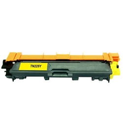 Brother TN225Y compatible Yellow toner cartridge